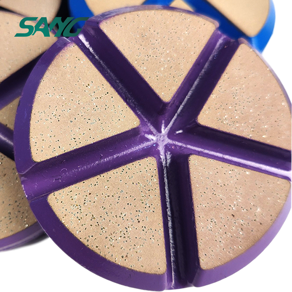 3 Inch Hydrid Tansition Polishing Pad Ceramic Bond Grinding Pad for Grinding Concrete Floor