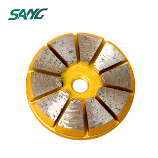 3'' Diamond Grinding Pad Metal Rinding Disc for Concrete Prep 
