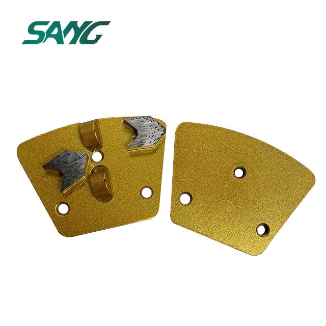 Trapezoid Floor Grinding Pads Metal Tooling PCD for Concrete